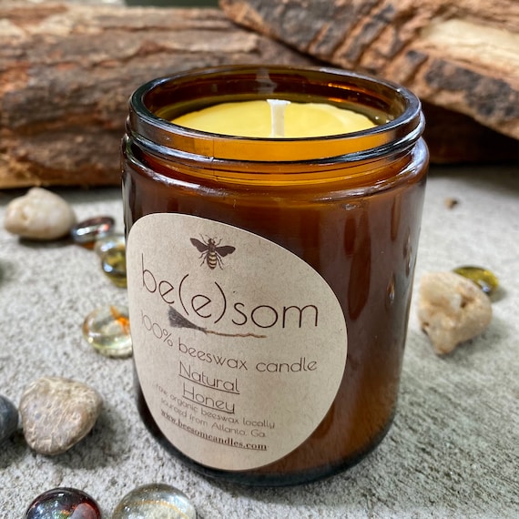 Organic Beeswax Candle (9oz): Scented Aromatherapy Candle