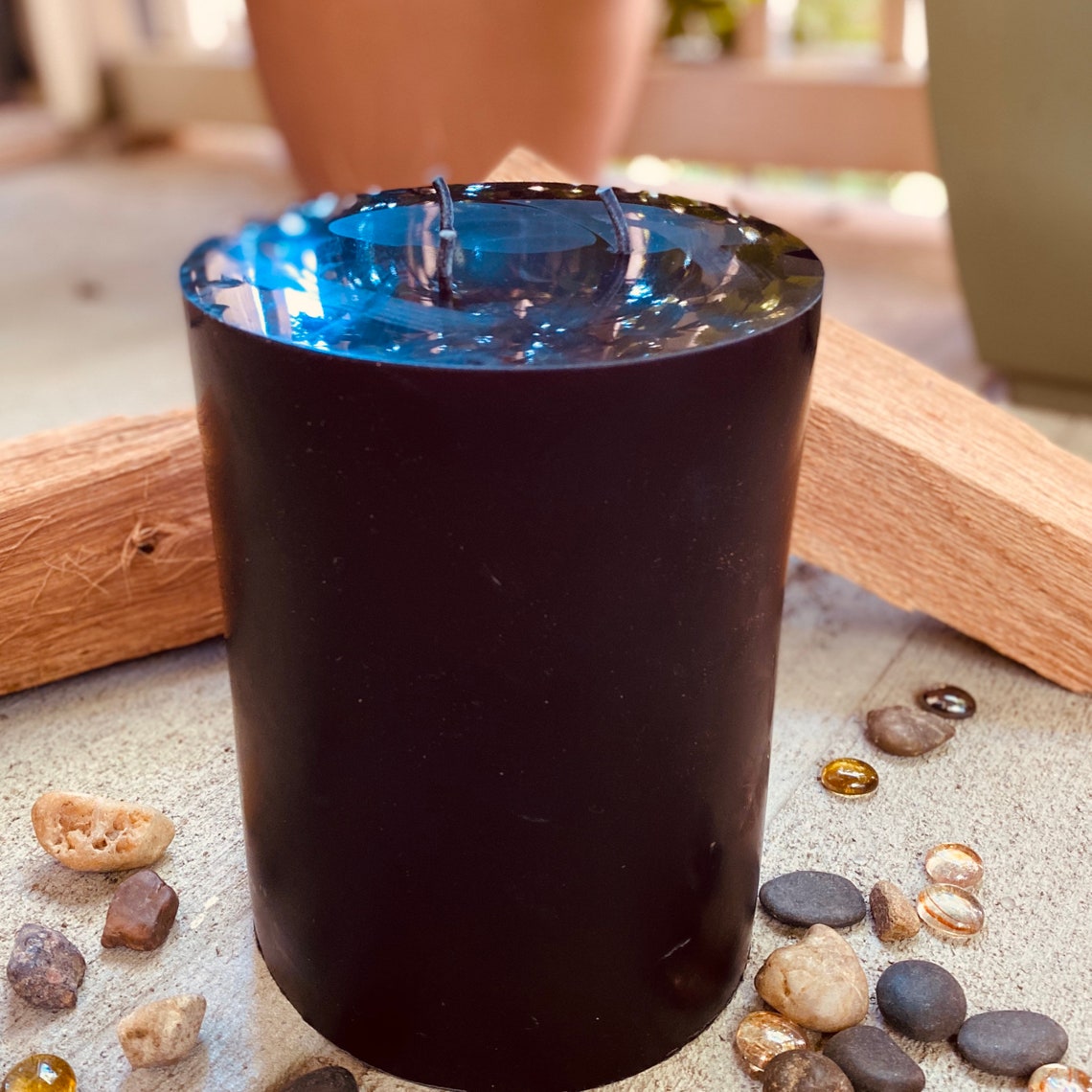 100 Pure Beeswax Pillar Candleextra large 3 wick Beeswax Etsy