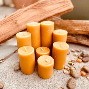 100% Pure Beeswax Pillar Candle-2 wide up to 15 tall-pure beeswax pillar candles-scented beeswax candle-handmade beeswax pillar candle image 7