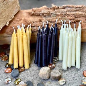 100% Pure Beeswax birthday candles-chime candles-beeswax chime candles-small beeswax taper candles