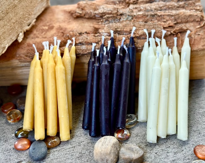 100% Pure Beeswax birthday candles-chime candles-beeswax chime candles-small beeswax taper candles