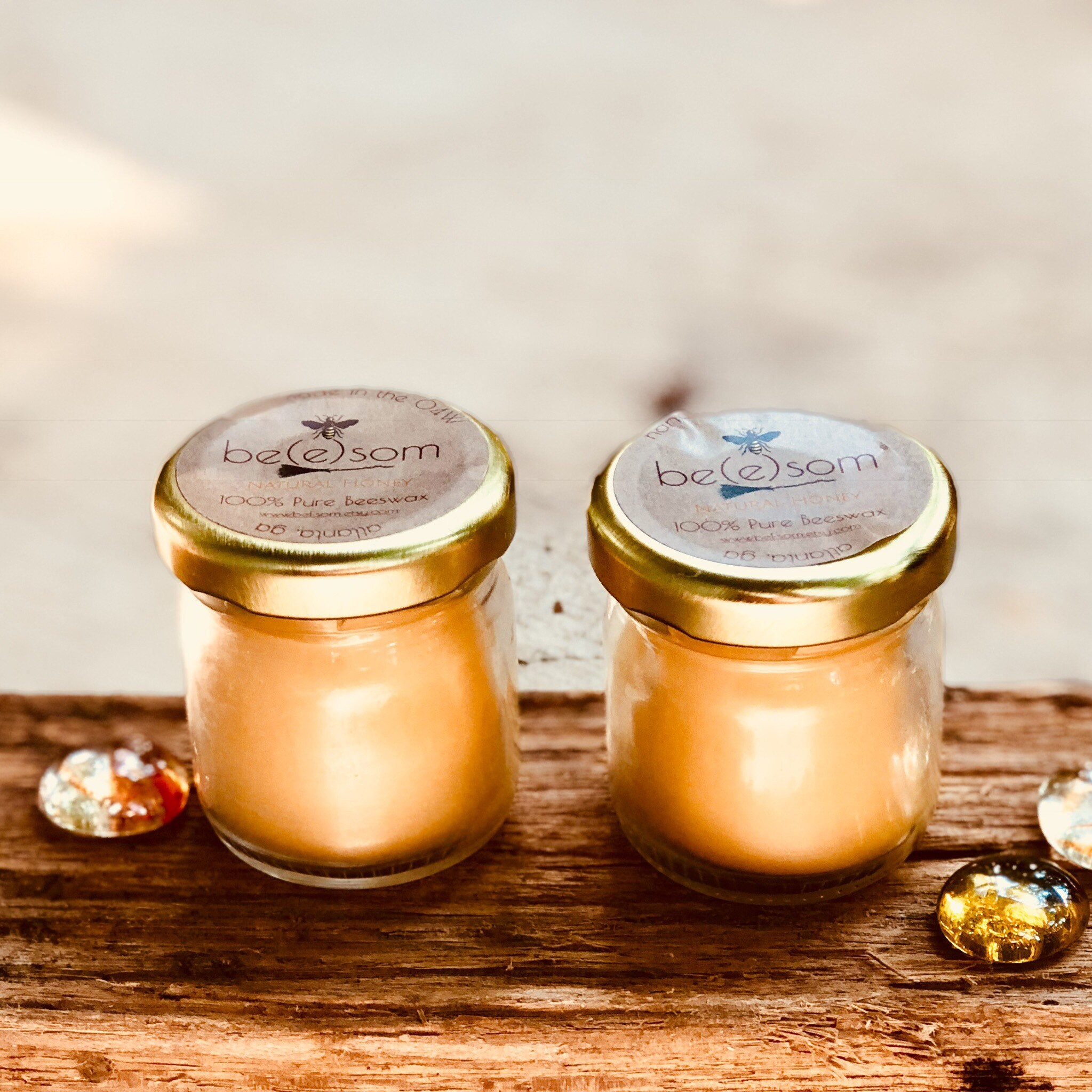 Free Shipping100 Pure Beeswax Candlesset of 4Scented or Unscented