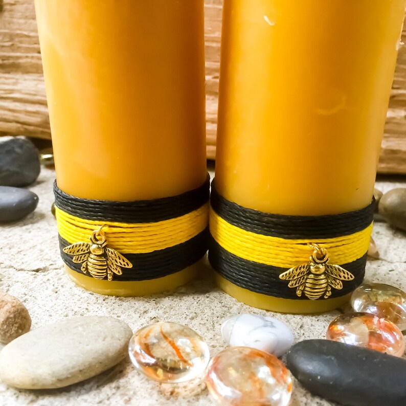 Pure Beeswax Pillar Candles100 Beeswax Pillar Candle Wrapped Etsy