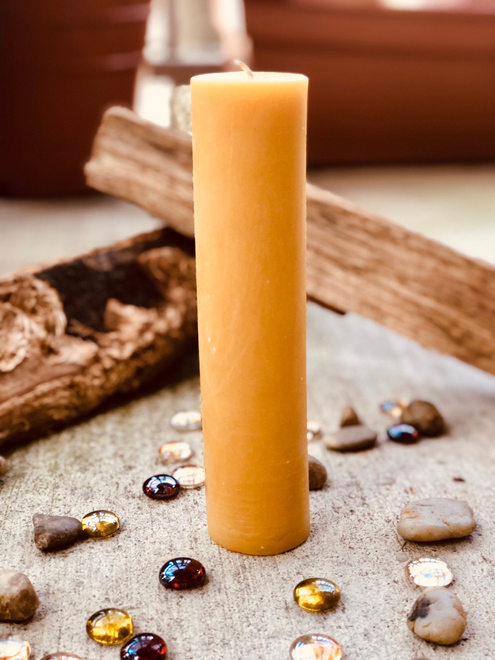 100 pure beeswax candlesset of 2 pure beeswax pillar candles scented