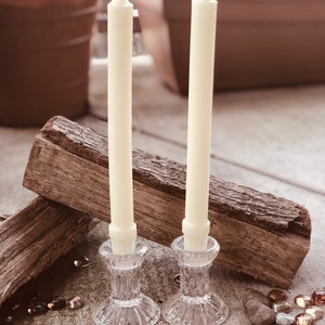 100% Pure Beeswax Taper Candles. Set of 2 pure organic beeswax candles, 10 elegant taper candles. White beeswax or Natural beeswax tapers image 9