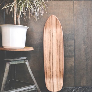 Skateboard, bowl cruiser, cruiser, skateboard made of wood, zebrano, rolling pin