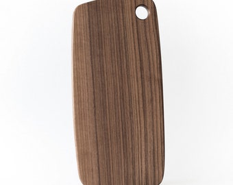 Schneidbrett Frühstücksbrettchen Breakfast Board Holzbrettchen Wood Board Chopping Board Schneidebrett aus Holz Nussbaum Brotholz