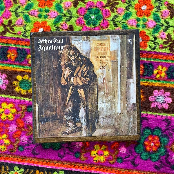 jethro tull aqualung • handmade album cover magnet recycled fridge magnet vinyl album cover art gift for music lovers rock n' roll art