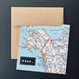 carte de voeux itinérante • oeuvres d'art / papier kraft / carte de voeux vierge