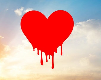 Bleeding Heart Svg Etsy