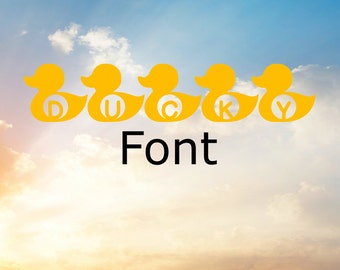 Duck Svg, Easter Svg, Spring Svg, Just Ducky Svg, Duckling Svg, Svg Font, Easter Card, Easter Craft, Easter Basket