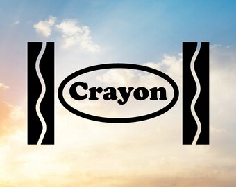 Download Crayon wrapper svg | Etsy