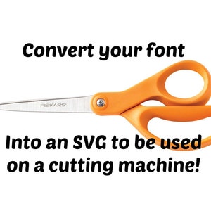 カッティングマシン用の SVG ファイル---ほぼすべてのフォントを SVG カットファイルに変換します