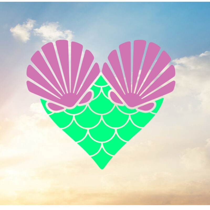 Mermaid at Heart Svg - Etsy