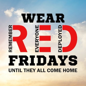 Wear Red Svg, Wear Red on Friday Svg, Remember Everyone Deployed Svg, Red Svg, Military Svg