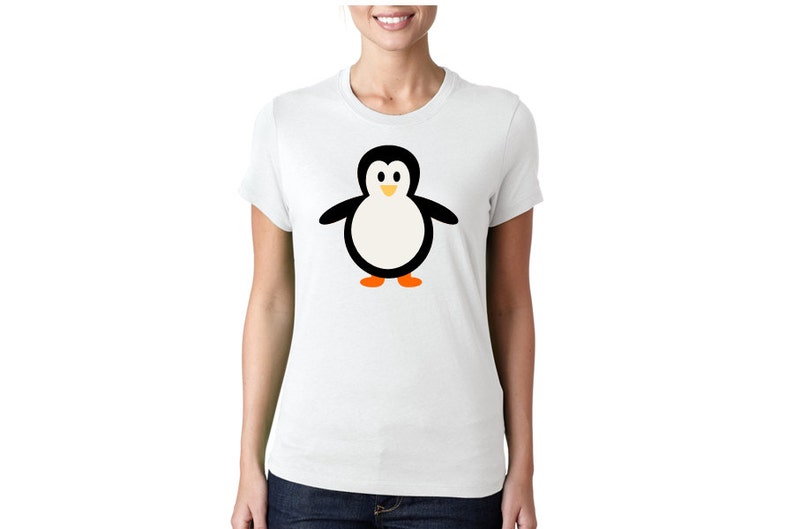 Christmas Penguin SVG Cut File, Winter Clipart (Digital Download) image 2