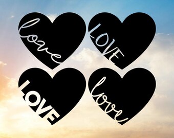 Love Heart SVG Design, Valentine's Day (Digital Download)