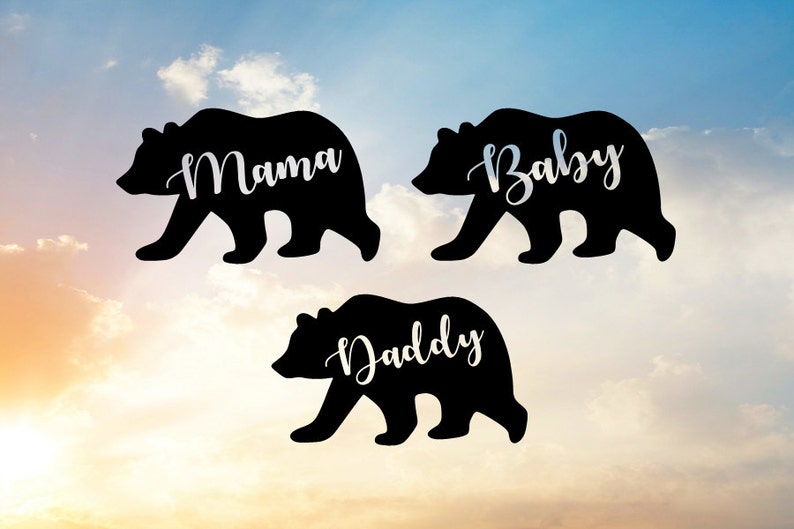 Download Mama Bear Svg Daddy Bear SVG Baby Bear SVG file for ...