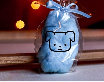 Puppy Party Cotton Candy Favors,  Puppy Birthday, Puppy Party Favor, Cotton Candy Bags