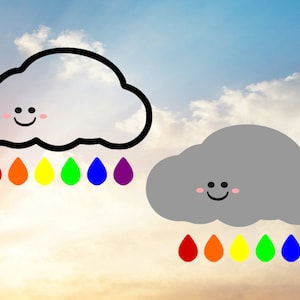 Cloud SVG, Raindrop SVG, Rain Cloud SVG,