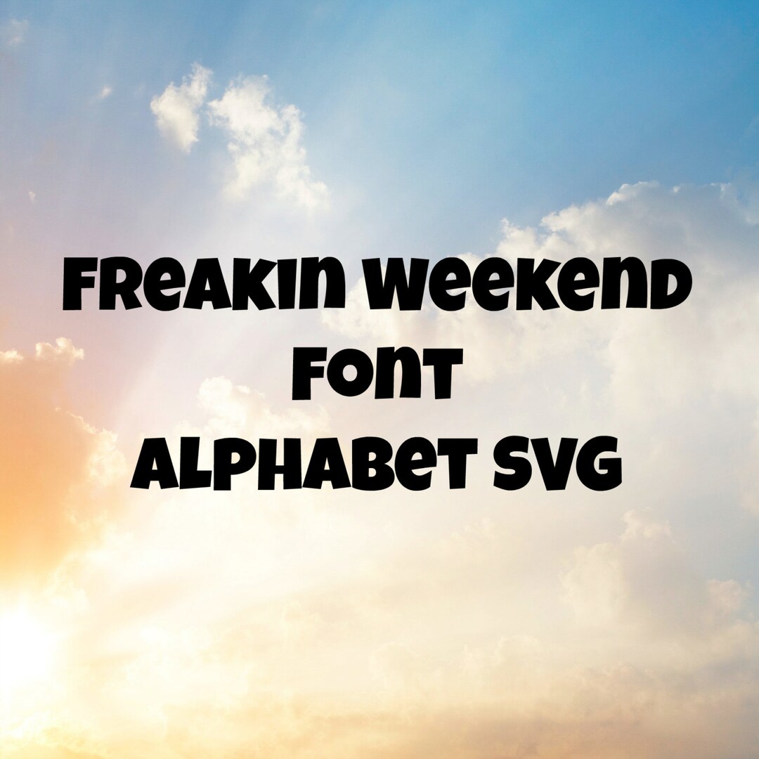 Font SVG for Cutting Machine, Bold Font SVG, Thick Font SVG Etsy