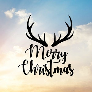 Merry Christmas Svg, Reindeer SVG, Christmas SVG, Reindeer Antlers SVG
