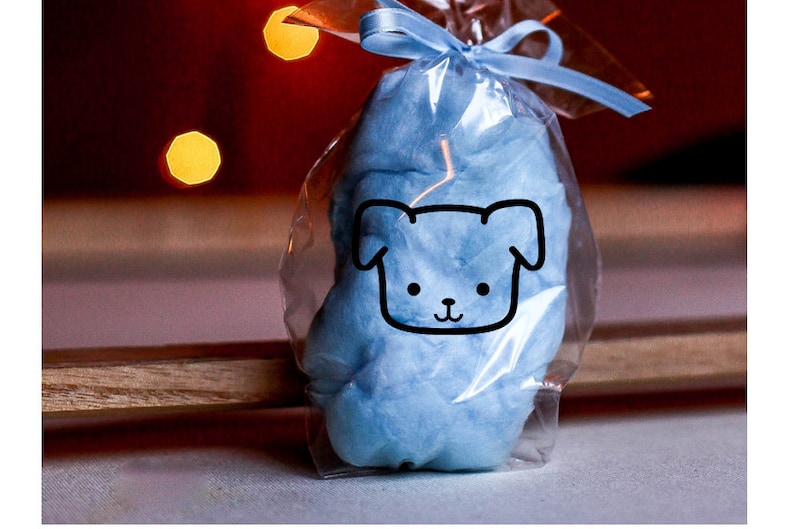 Puppy Party Cotton Candy Favors Puppy Birthday Puppy Party Etsy