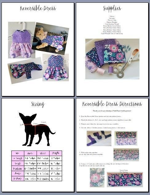 Dog Dress Pattern Dog Dress PDF Pattern Sewing Pattern Dog - Etsy