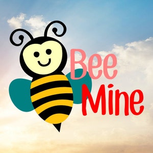 Bee Mine Svg, Be mine Svg, Valentine Svg, Love Bug Svg, Valentine Party Decoration, Valentine Decal