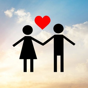 Valentine SVG Cut File, Valentijnsdag Svg, Paar Svg