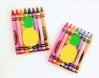 Ananas Buntstifte Gastgeschenke, Tropical Luau Geburtstag, 10er Set