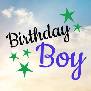 Birthday Girl and Birthday Boy SVG cut files for cutting machine image 2