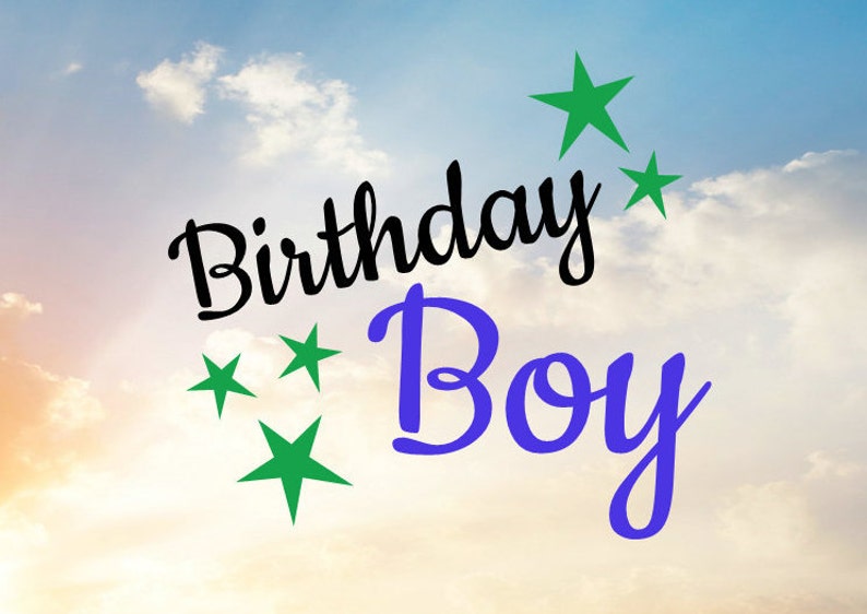 Birthday Girl and Birthday Boy SVG cut files for cutting machine image 2