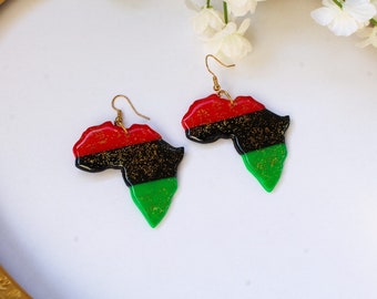 Pan African Africa earrings / African jewelry