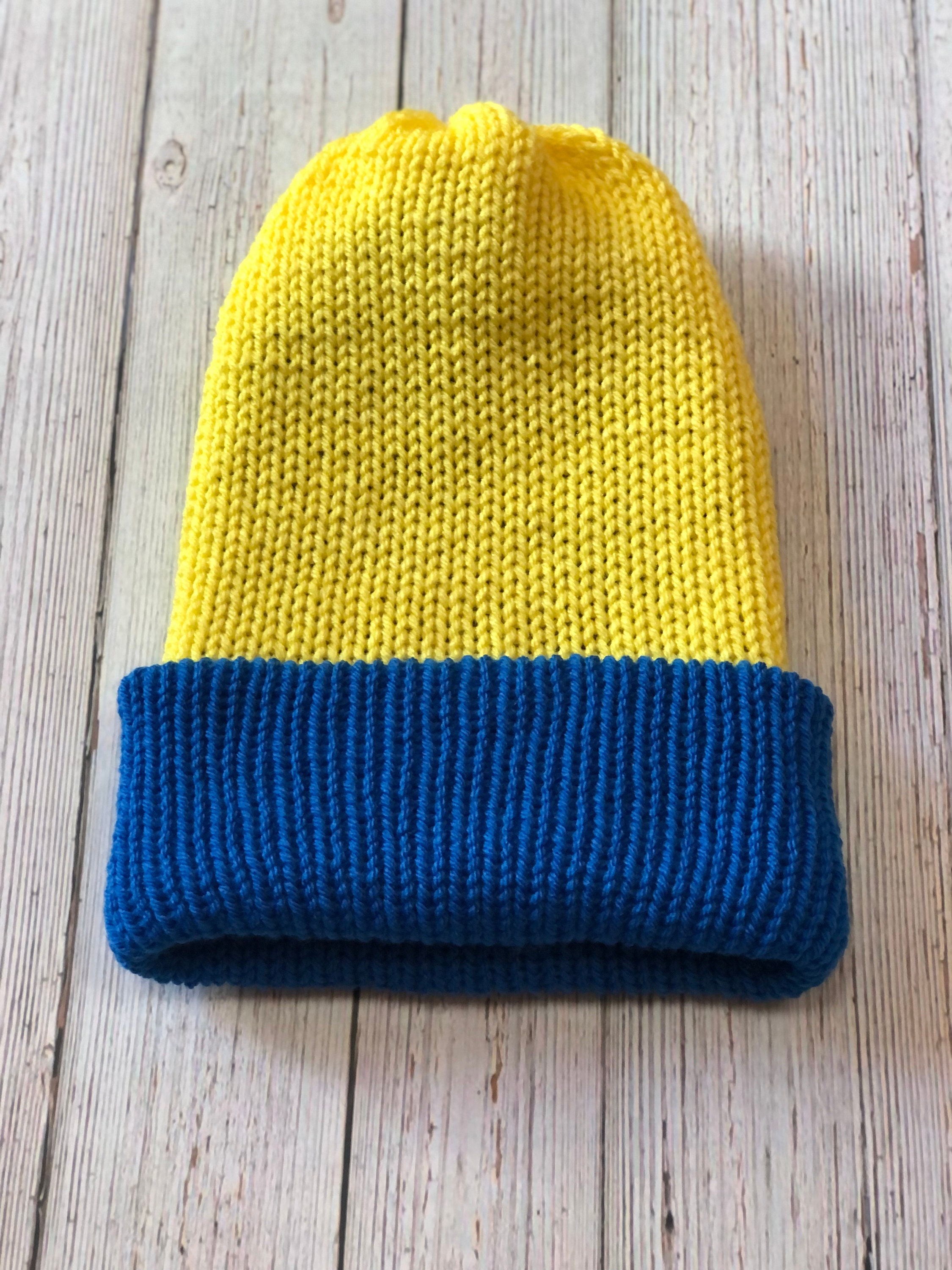 Bundle Levi\'s Embroidered Logo Beanie Comfy Knits Winter Striped Yellow & Blue Levi main image 4