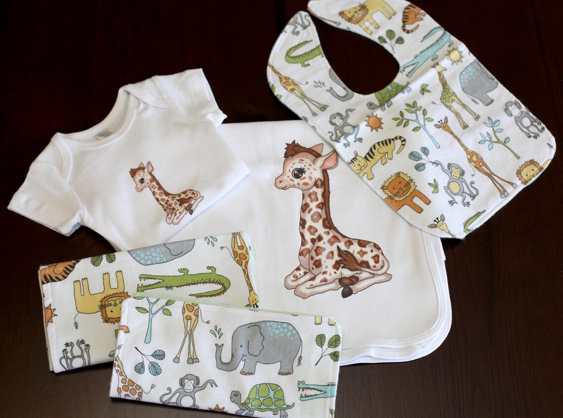 Giraffe Baby Blanket Etsy