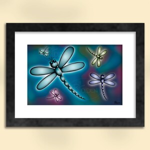Colourful Dragonfly Art Print

This vibrant and enchanting dragonfly print will add a touch of colour and serenity to any space. This captivating print would be a perfect way to decorate your home and is suitable for any age or gender.