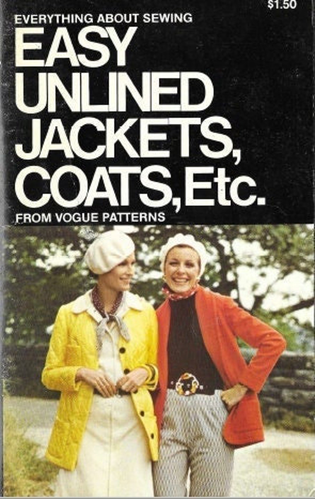 PDF Booklet Easy Unlined Jackets Coats Etc From Vogue Patterns || PDF ...
