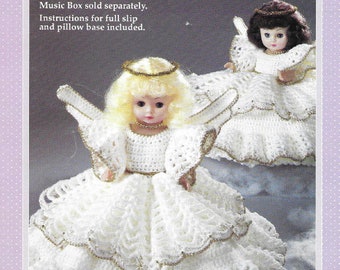 Christmas Angel Crochet Doll Pattern - Fibre Craft #FCM225; Instant Download PDF Instructions