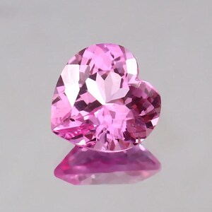 AAA Grade Flawless Ceylon Pink Sapphire Loose Heart Gemstone Cut, Nice Luster Quality Fashion Jewelry & Ring Making Product 12x12 MM