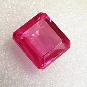 AAA Grade Flawless Ceylon Pink Sapphire Loose Emerald Cut Gemstone Cut Quality Ring Size Stone Jewelry& Ring Making Product 13x11x7 mm