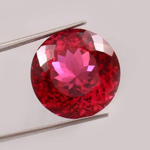 AAA Flawless Mozambique Blood Red Ruby Round Loose Gemstone Cut, Nice Luster Quality Ruby Ring And Jewelry Making Cut 20 MM