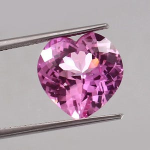 AAA 13x13 MM Flawless Ceylon Pink Sapphire Loose Heart Gemstone Cut, Nice Luster Quality Fashion Jewelry & Ring Making Product