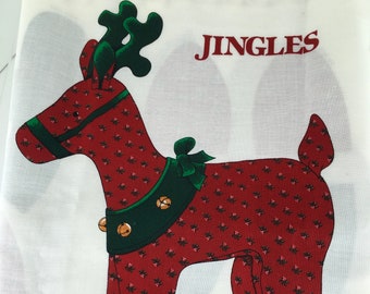 Vintage 1980 "Jingles" machen Sie sich gefüllt Reinde ein VIP-Bildschirmdruck