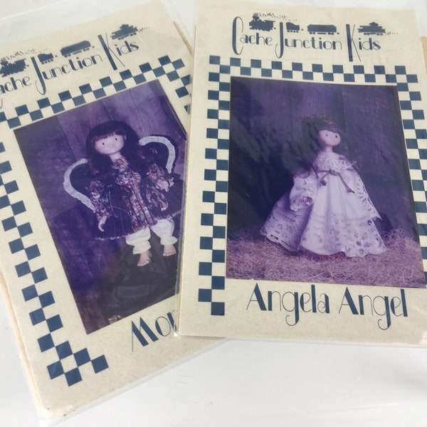 Vintage Cache Junction Kids 18” Porcelain Doll Kit Clothes Patterns 1990’s Pick a Pattern