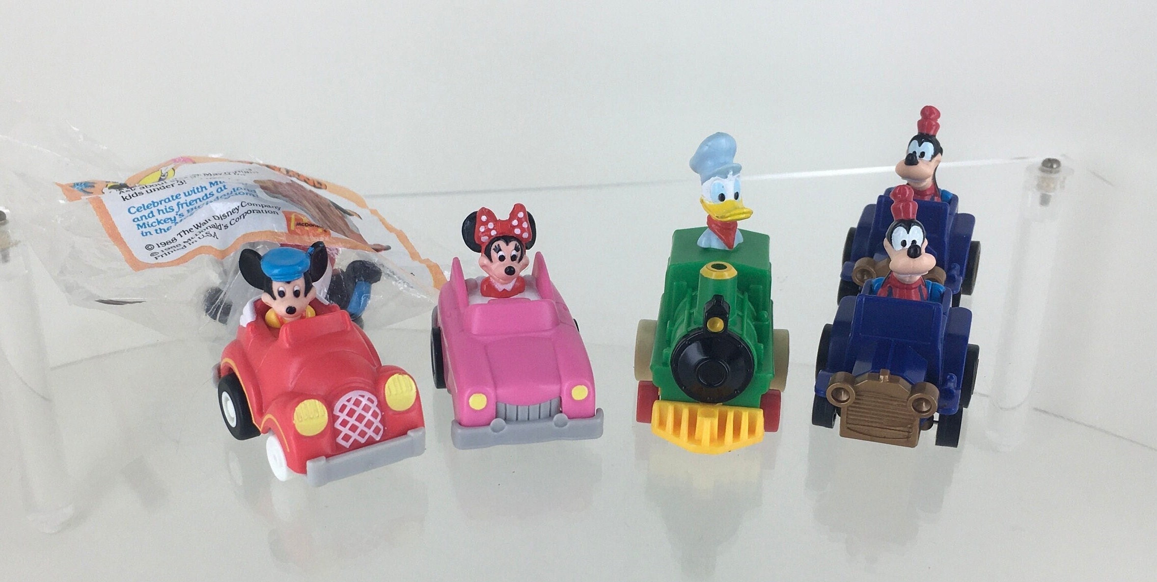 Vintage 1989 Mickey's Birthdayland by Disney Happy Meal Toys Cake