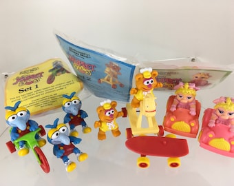 Set of 4 Happy Meal Toys McDonald's 1986 Jim Henson's Muppet Babies II 2 