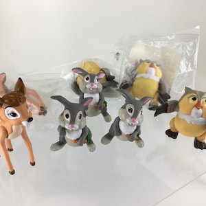 Vintage 1988 Bambi McDonalds Happy Meal Toys Cake Toppers