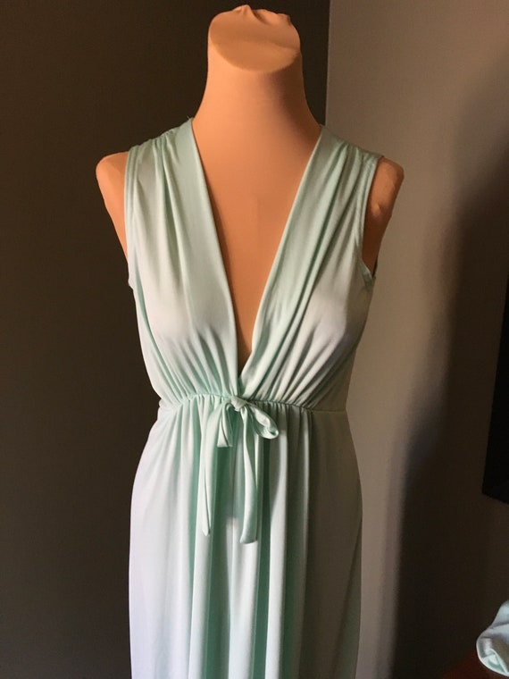 Vintage 1970's Women’s Plaza South Maxi Dress Wit… - image 6