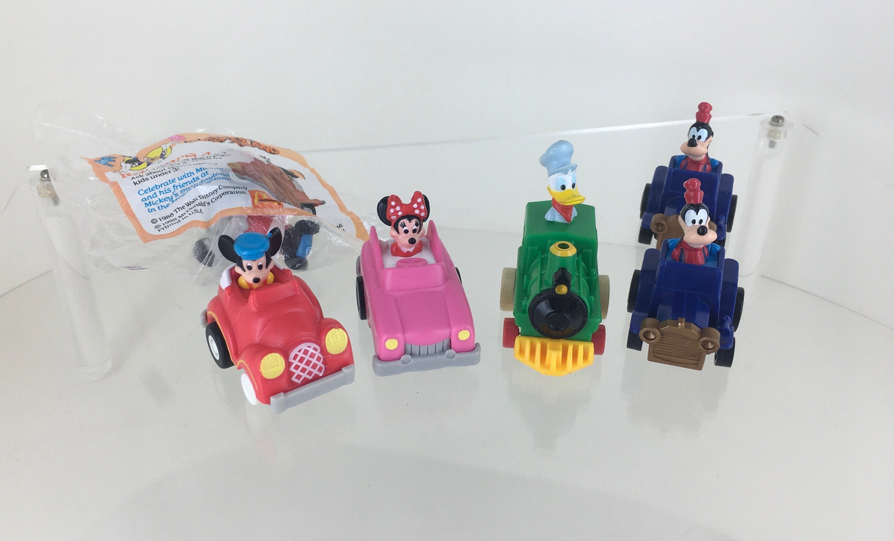 Vintage 1989 Mickey's Birthdayland by Disney Happy Meal Toys Cake